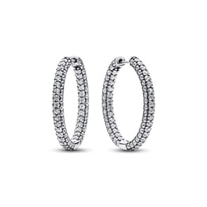 Pandora Timless Einreihige Pavé Ohrringe 925 Silber
