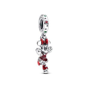 Pandora Moments x Disney Minnie Maus Eislaufen Charm-Anhänger 925 Silber