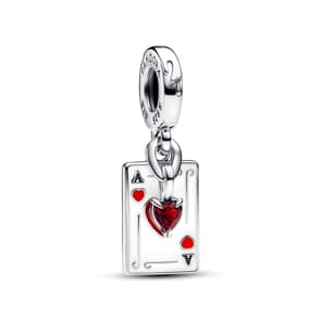 Pandora Moments x Disney Villains Herzkönigin Doppelter Charm-Anhänger 925 Silber