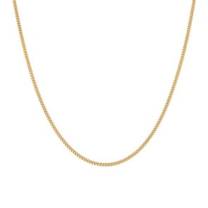 Collier gourmette or jaune 375/9 ct 1.5mm