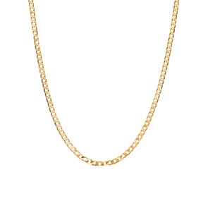 Panzerkette extraflach diamantiert 750/18 K Gelbgold 3.1mm