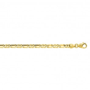 Panzerkette Fantasie 750/18 K Gelbgold 4mm