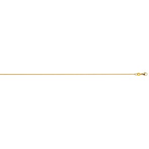 Collier gourmette limée or jaune 750/18 ct 1.0mm
