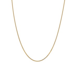 Sanded Curb Chain 750/18 K Yellow Gold 1.4mm