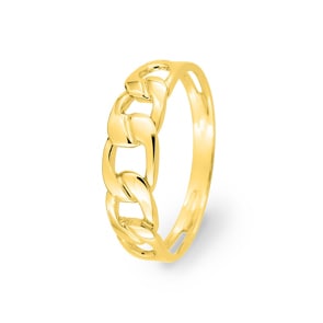 Panzerring 750/18 K Gelbgold