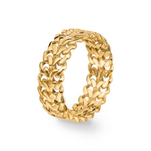 Panzerring 750/18 K Gelbgold