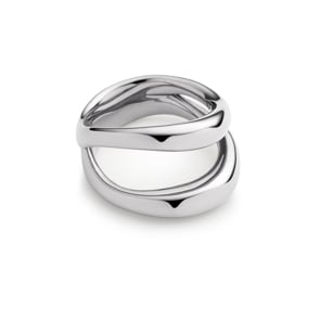 Paul Hewitt Bague Horizon Waves Argenté