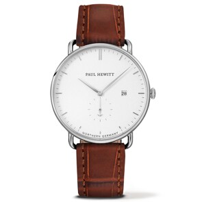 Paul Hewitt Grand Atlantic Line White Sand Leather Croco Dark Brown Ø 42