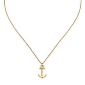 Paul Hewitt Halskette Anchor Marinium Ocean Steel Goldig