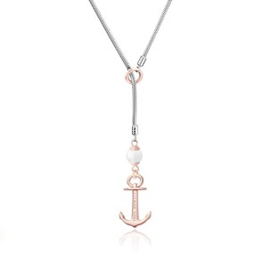Paul Hewitt Collier Anchor Pearl IP Or Rosé