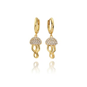 Paul Hewitt Ohrhänger Jellyfish 925 Silber Gold Vermeil