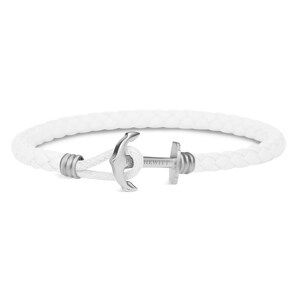 Paul Hewitt Phrep Lite Ancre Bracelet Cuir Blanc