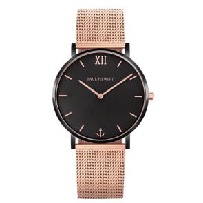 Paul Hewitt Sailor Line Black Sunray Metal IP Rose Ø 39