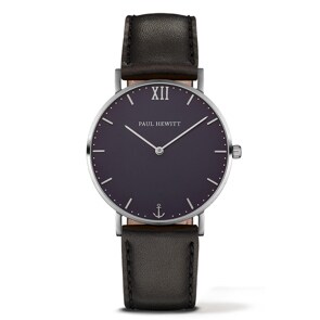 Paul Hewitt Sailor Line Blue Lagoon Leather Black Ø 39