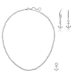 Paul Hewitt Schmuckset Anchor Marinium Ocean Steel Silbrig