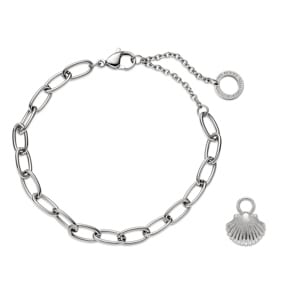 Paul Hewitt Schmuckset Scallop Marinium Ocean Steel Silbrig