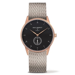 Paul Hewitt Signature Line Black Sea IP Rose Perlon Hazelnut Ø 38