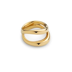 Paul Hewitt Waves Damenring Marinium Ocean Steel Goldig