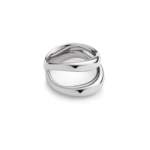 Paul Hewitt Waves Damenring Marinium Ocean Steel Silbrig