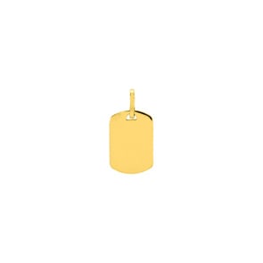 Plakette 375/9 K Gelbgold tonneau