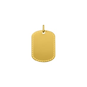 Plakette 750/18 K Gelbgold