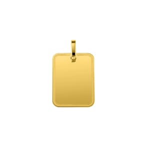 Plakette 750/18 K Gelbgold eingerahmt