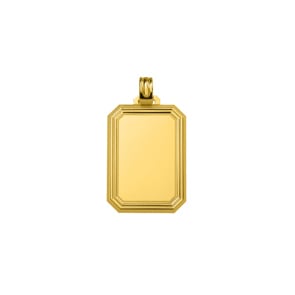 Plakette 750/18 K Gelbgold eingerahmt
