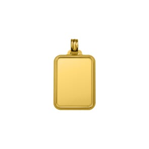Plakette 750/18 K Gelbgold eingerahmt