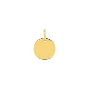 Plakette 750/18 K Gelbgold Ø 15mm