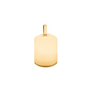 Plaquette or jaune 750/18 ct tonneau 19x28mm