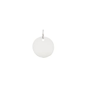 Plaquette or gris 750/18 ct ronde Ø 15mm
