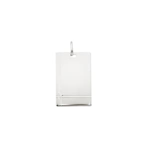 Plakette 925 Silber facettiert 16 x 25mm