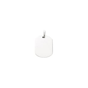 Plaquette Argent 925 rhodié 15x19mm