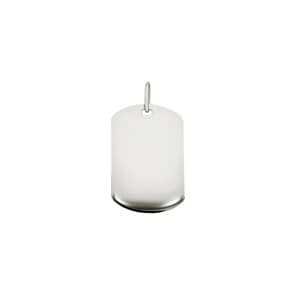 Plakette 925 Silber rhodiniert 16 x 25mm
