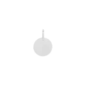 Engravable Pendant 925 Silver rhodium-plated Ø 12mm