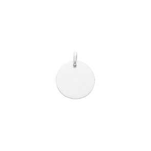 Plaquette Argent 925 rhodié Ø 16mm