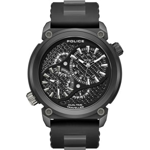 Police Boa Dual Time Schwarz