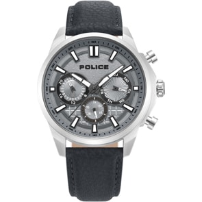 Police Rangy Day-Date Silbrig / Grau