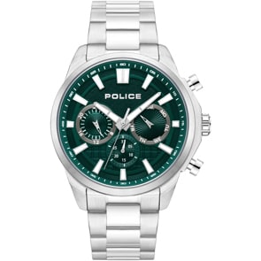 Police Rangy Day-Date Silver / Green