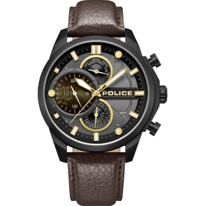 Police Reactor Day-Date Braun / Schwarz