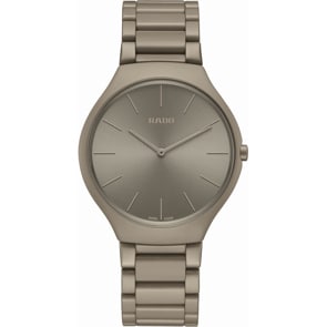 Rado True Thinline Le Corbusier Grey Brown Natural Umber 32141 Limited Edition