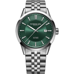 Raymond Weil Freelancer Automatik Silbrig / Grün Ø 42mm
