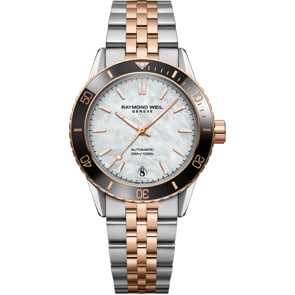 Raymond Weil Freelancer Diver Automatik Perlmutt / Bicolor Ø 36mm