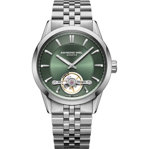 Raymond Weil Freelancer Open Heart Automatik Grün Ø 42.5mm
