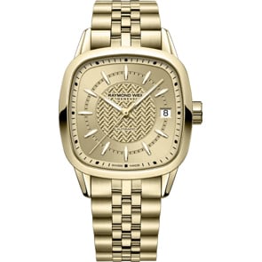 Raymond Weil Freelancer Square Automatik Goldig Ø 34mm