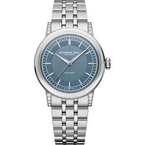 Raymond Weil Millesime Automatik Diamonds Jeansblau Ø 35mm