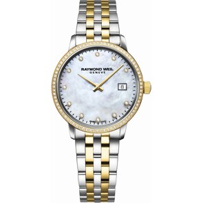 Raymond Weil Toccata Diamond Bicolore / Nacre Blanche Ø 29mm