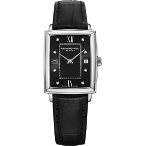 Raymond Weil Toccata Square Diamond Schwarz