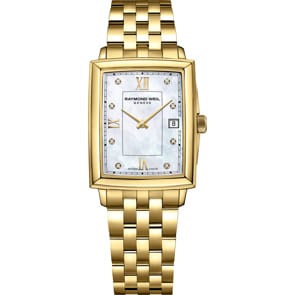 Raymond Weil Toccata Square Diamonds PVD Or Jaune