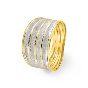 Ring 375/9 K Gelbgold rhodiniert